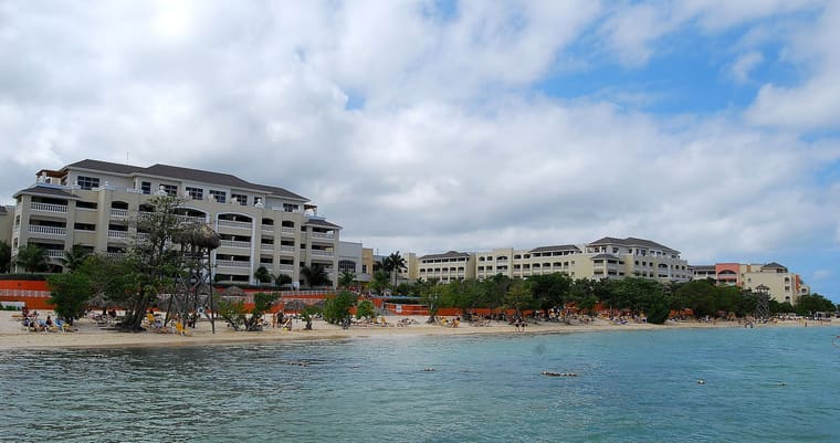 The beach at Rose Hall, east of the city